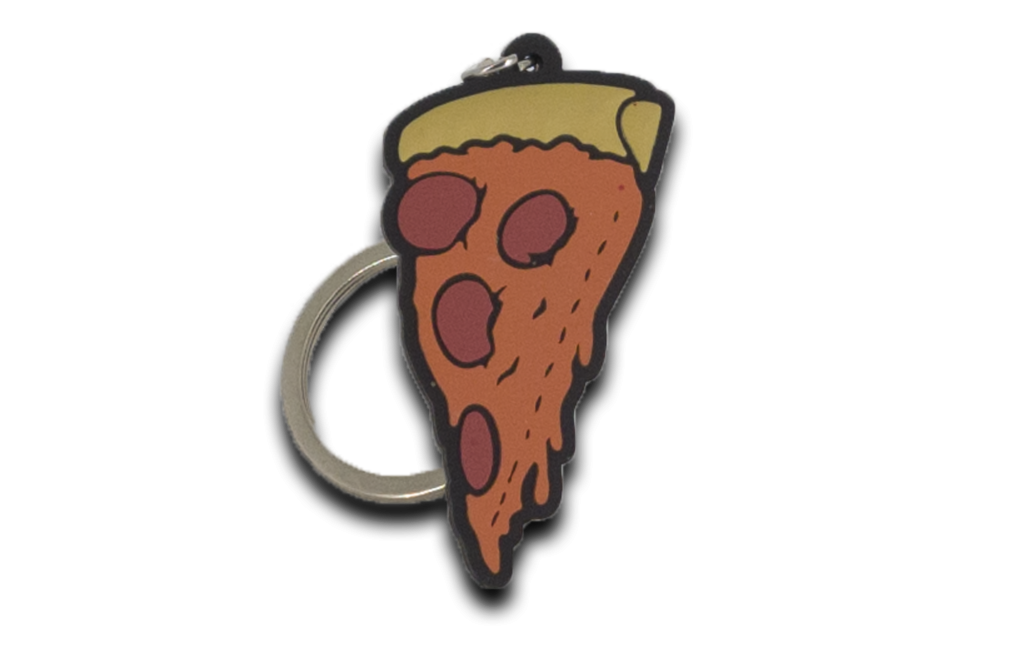 PVC keychain "Pizza" Antsiuvų gamyba